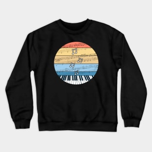 Piano Music Notation Pianist Musician Crewneck Sweatshirt